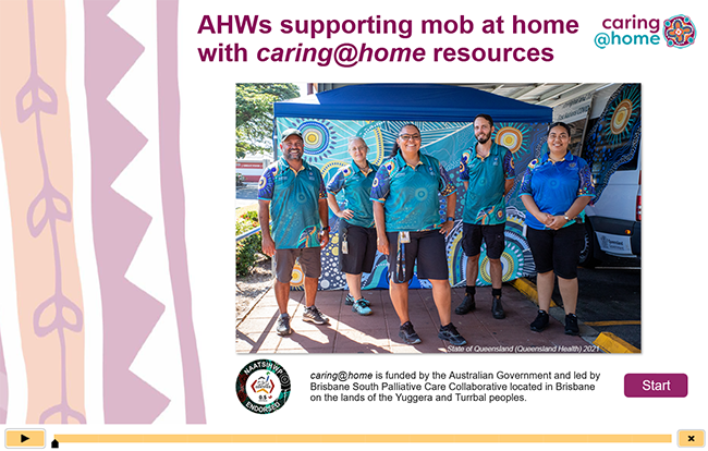 Thumbnail of AHWs supporting mob at home with caring@home resources