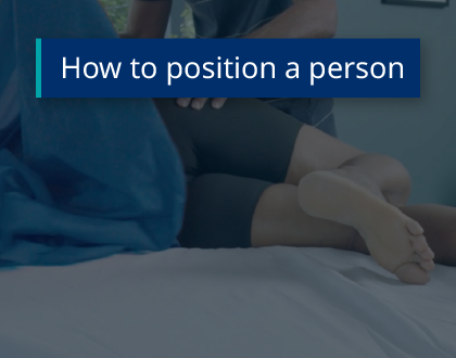 Thumbnail of How to position a person