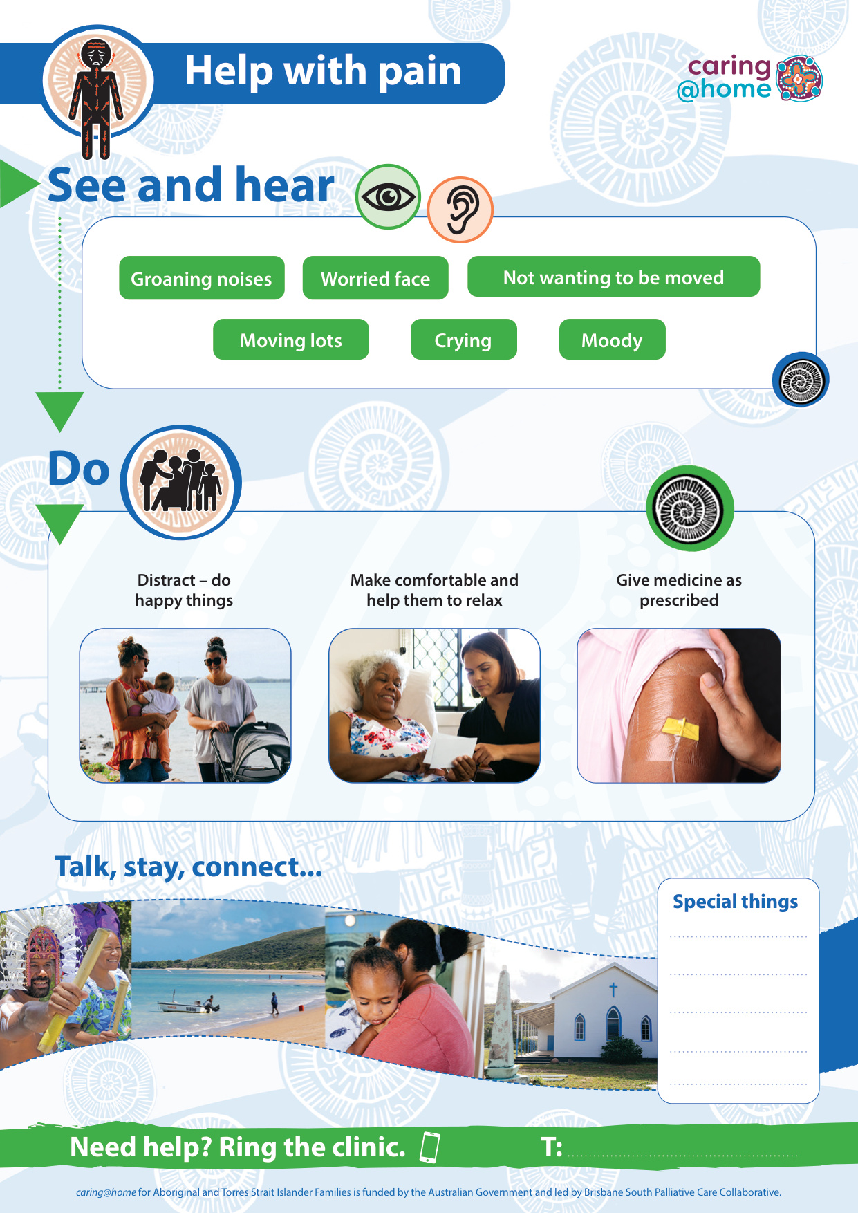 Thumbnail of Tip Sheet - Help with pain  (for Torres Strait Islander families)