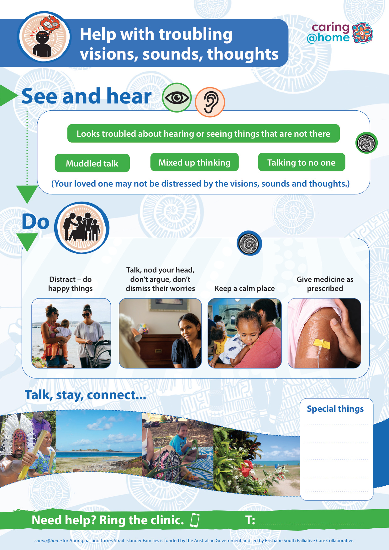 Thumbnail of Tip Sheet - Help with troubling visions, sounds, thoughts  (for Torres Strait Islander families)