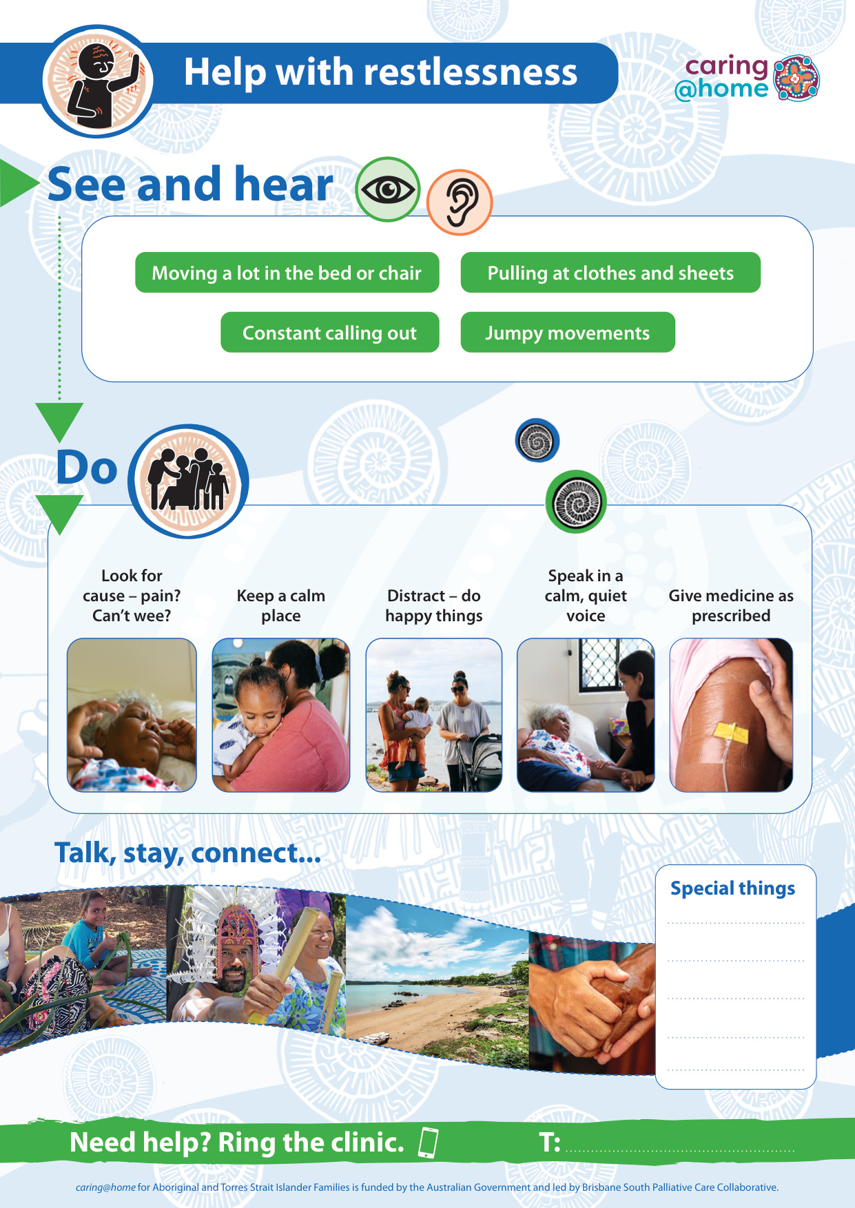 Thumbnail of Tip Sheet - Help with restlessness  (for Torres Strait Islander families)