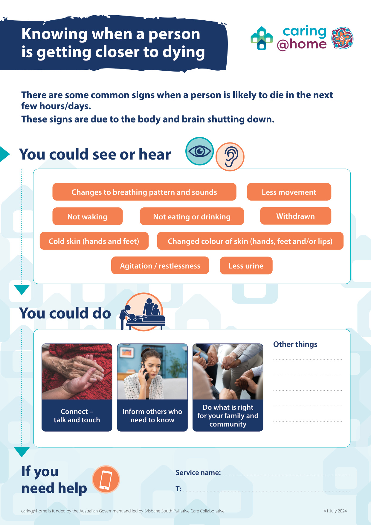 Thumbnail of Knowing when a person is getting closer to dying tipsheet