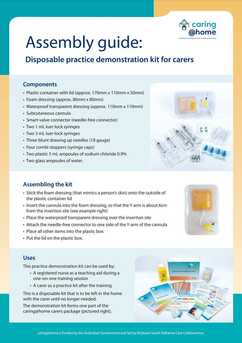 Thumbnail of Assembly guide: practice demonstration kit