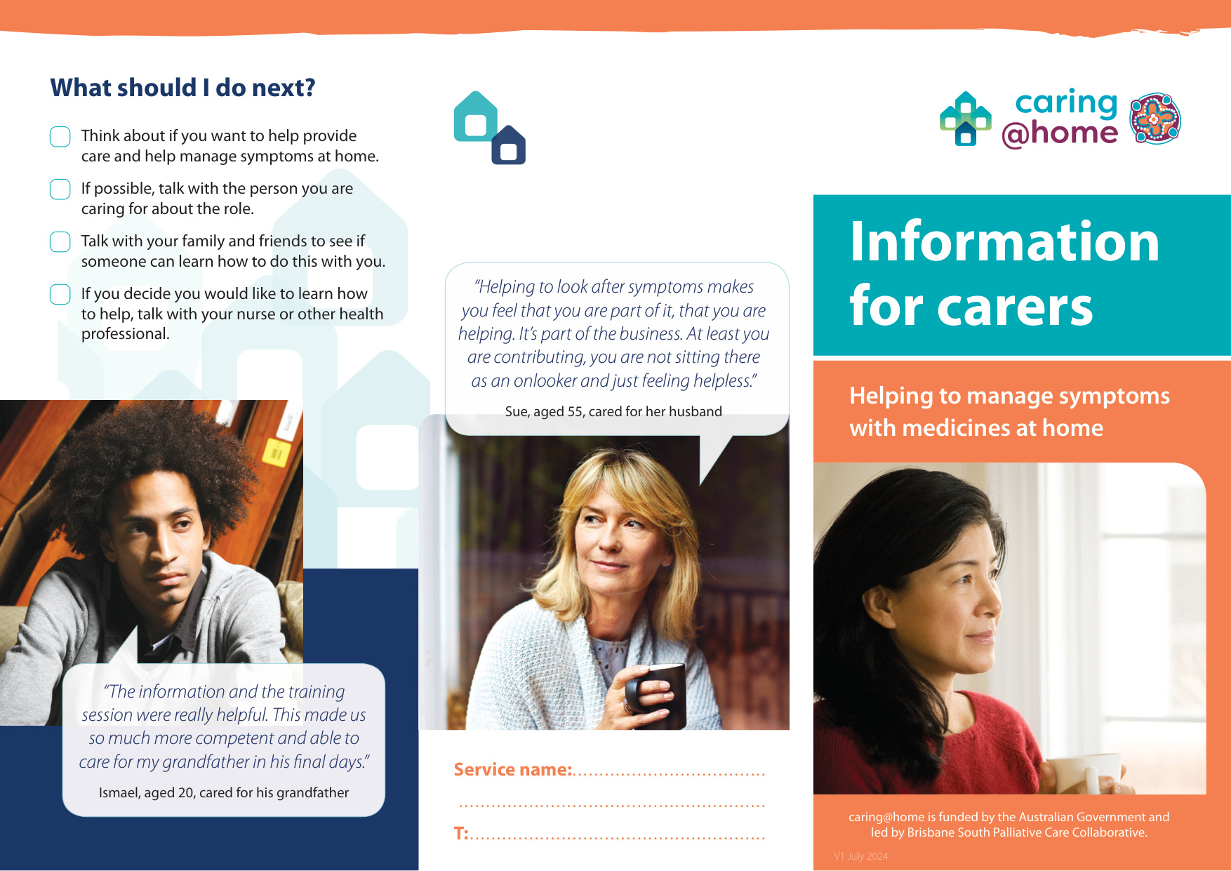 Thumbnail of Information for carers - helping to manage symptoms with medicines at home