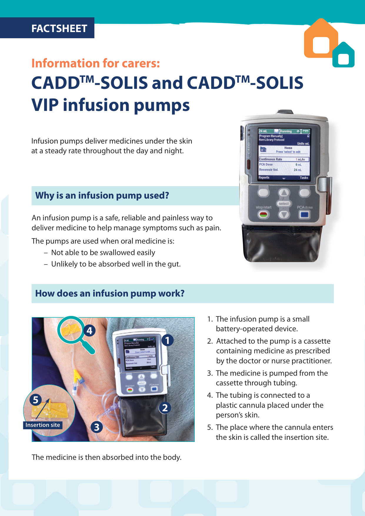 Thumbnail of Information for carers – CADD-SOLIS and CADD-SOLIS VIP infusion pumps