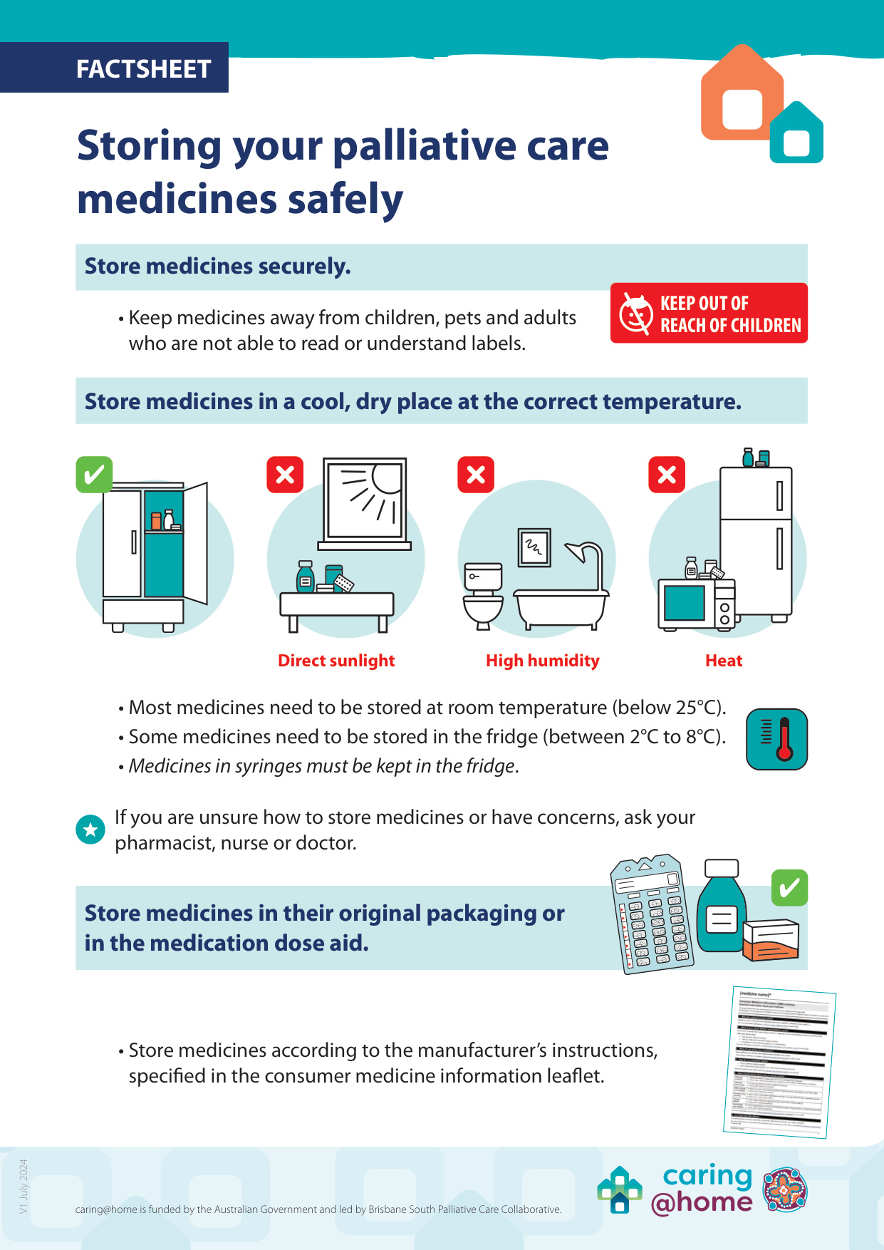 Thumbnail of Storing and disposing of palliative care medicines safely